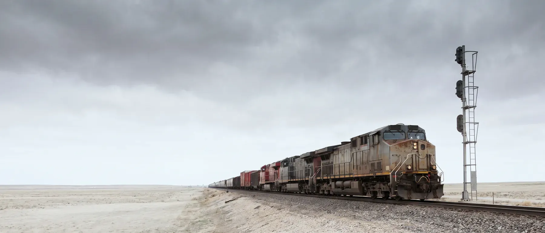 A freight train like the ones Union Pacific crews work on